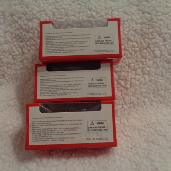 Bill Elliott Racing Champions 3 Car Set #94 McDonalds 3.25" Length - Picture 12 of 13